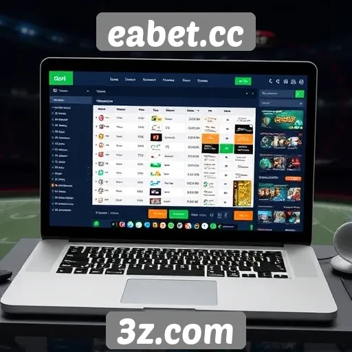 Funcionalidades da interface do eabet.cc em revisão